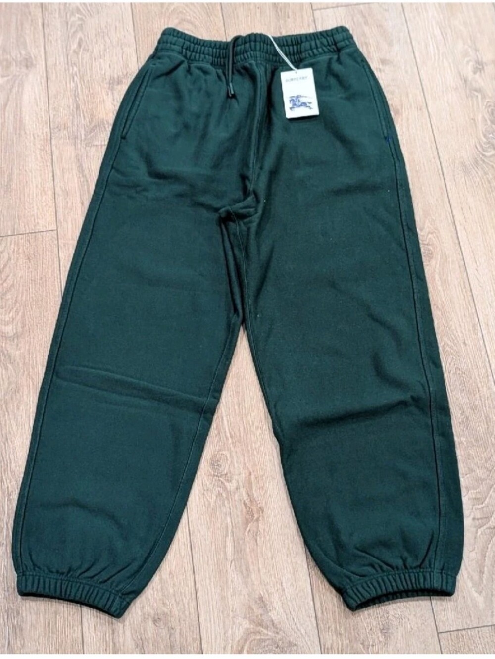 $820 Mens Burberry Equestrian Patch Ivy Green Track Pants Medium